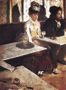 Germain Hilaire Edgard Degas In a Cafe oil painting